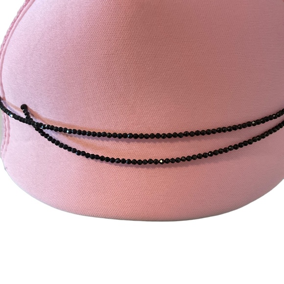 Genuine Black Spinel Choker/ With Movement the look of black diamonds - Picture 3 of 5